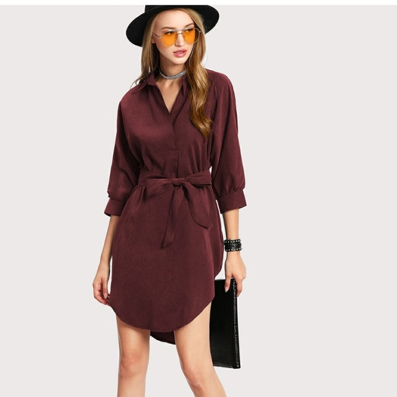 Dresses & Skirts - New Tie Waist Shirt Dress